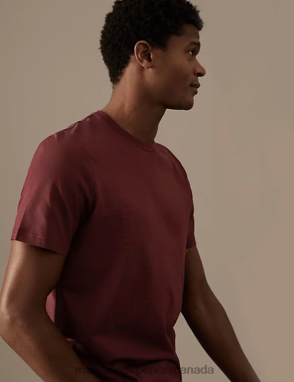 Men Berry Clothing Marks & Spencer Pure Cotton Graphic T-Shirt 20VTD6834 - Marks and Spencer outlet