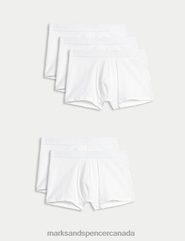 Marks and Spencer sale - Men White Clothing Marks & Spencer 5pk Cool & Fresh Hipsters 20VTD7079