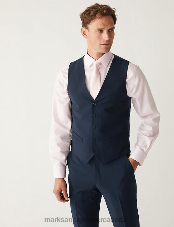 Marks and Spencer Canada - Men Navy Clothing Marks & Spencer The Ultimate Waistcoat 20VTD7119