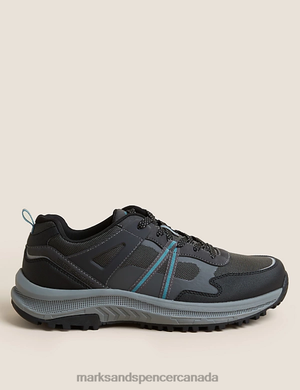 Marks and Spencer near me - Men Grey Mix Footwear Marks & Spencer Walking Shoes 20VTD6944