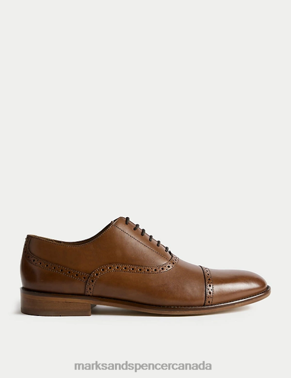 Marks and Spencer Canada - Men Tan Footwear Marks & Spencer Leather Brogues 20VTD5676