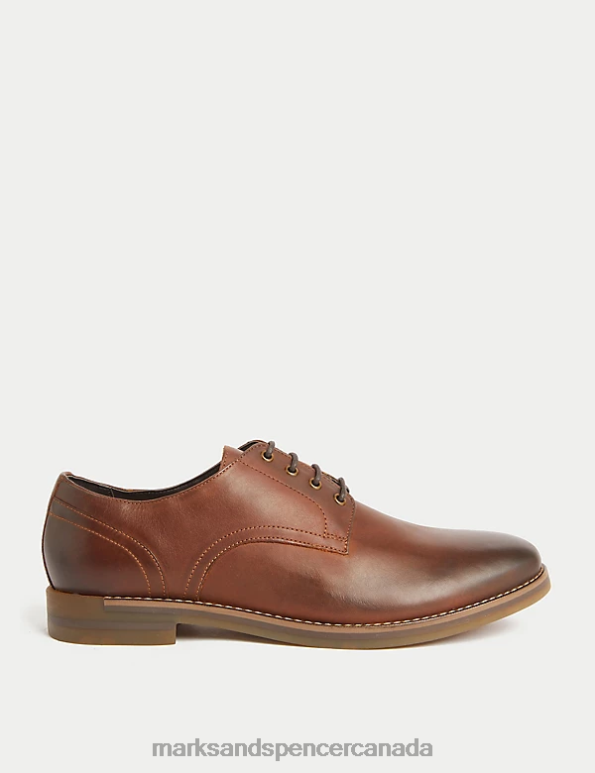 Marks and Spencer near me - Men Tan Footwear Marks & Spencer Leather Derby Shoes 20VTD7197