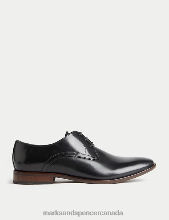 Marks and Spencer sale - Men Black Footwear Marks & Spencer Leather Derby Shoes 20VTD6207