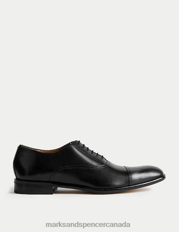 Marks and Spencer near me - Men Black Footwear Marks & Spencer Leather Oxford Shoes 20VTD6512