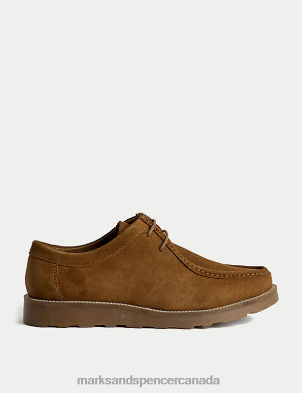 Marks and Spencer Canada - Men Tan Footwear Marks & Spencer Clifton Suede Apron Shoe 20VTD5292