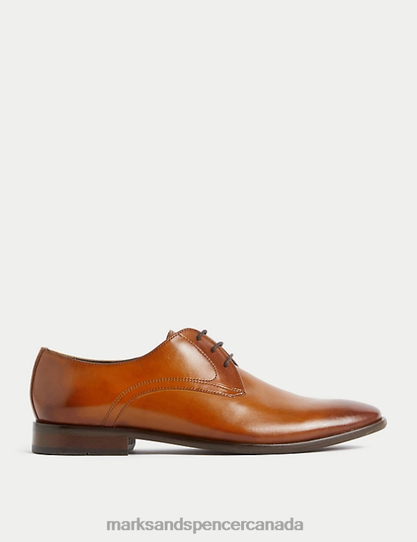 Marks and Spencer near me - Men Tan Footwear Marks & Spencer Leather Derby Shoes 20VTD5840