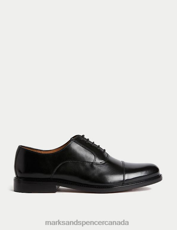 Marks and Spencer sale - Men Black Footwear Marks & Spencer Leather Oxford Shoes 20VTD6789