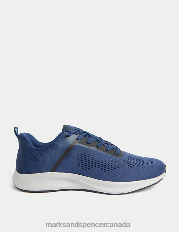 Men Navy Footwear Marks & Spencer Light as Air Trainers 20VTD6432 - Marks and Spencer Canada locations