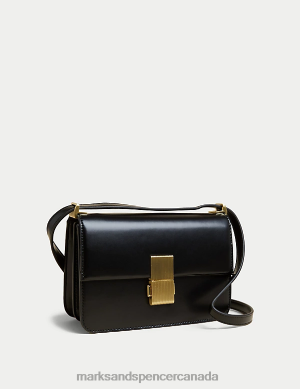 Marks and Spencer Canada - Women Black Accessories Marks & Spencer Faux Leather Cross Body Bag 20VTD1295