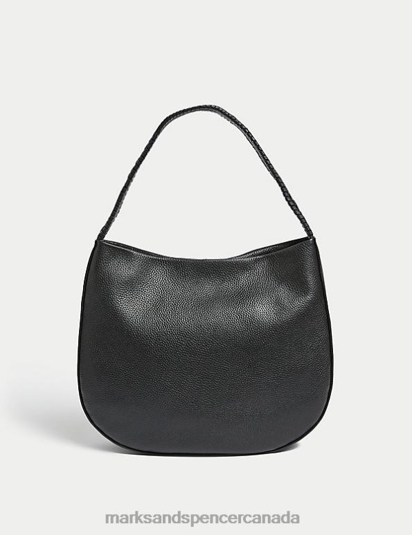 Marks and Spencer Canada - Women Black Accessories Marks & Spencer Leather Shoulder Bag 20VTD3313