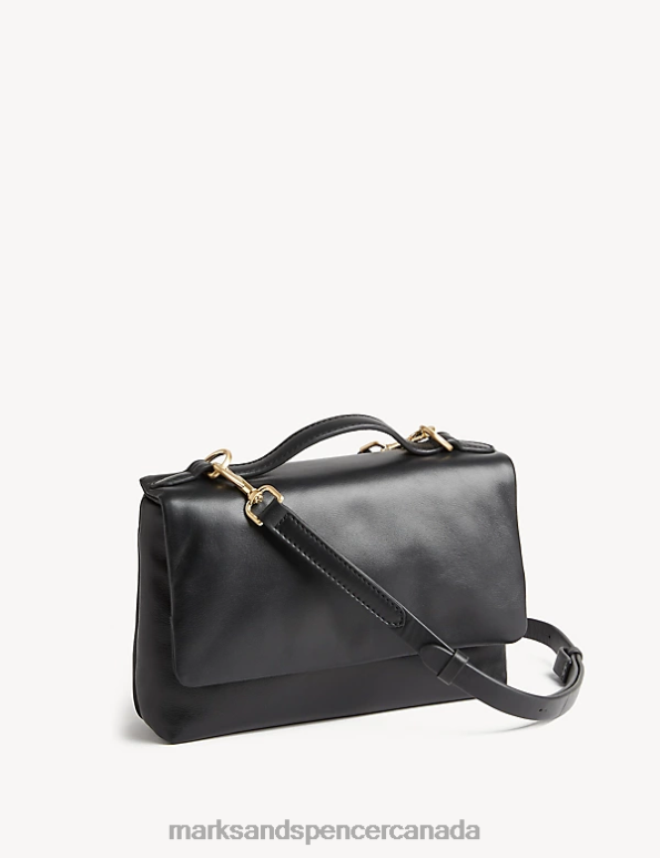 Marks and Spencer sale - Women Black Accessories Marks & Spencer Leather Top Handle Cross Body Bag 20VTD1955