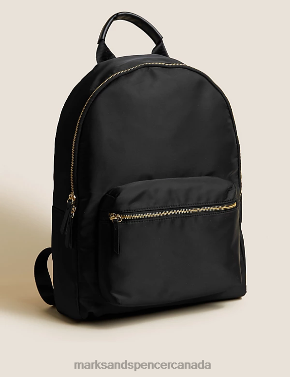 Women Black Accessories Marks & Spencer Zip Around Backpack 20VTD1284 - Marks and Spencer Canada locations