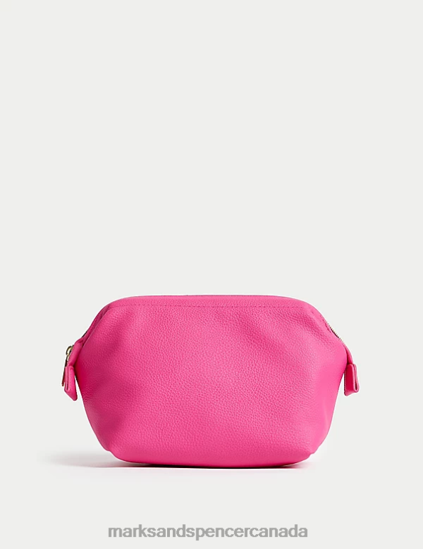 Marks and Spencer near me - Women Hot Pink Accessories Marks & Spencer Faux Leather Make-Up Bag 20VTD3679