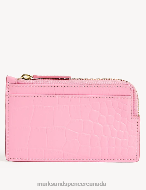 Women Petal Pink Accessories Marks & Spencer Leather Coin Purse 20VTD3245 - Marks and Spencer online