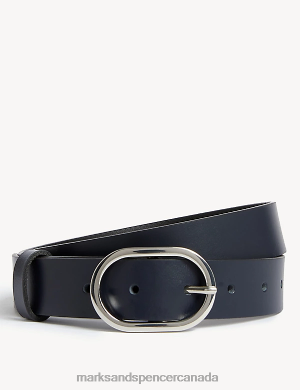 Women Navy Accessories Marks & Spencer Leather Jean Belt 20VTD577 - Marks and Spencer Canada locations