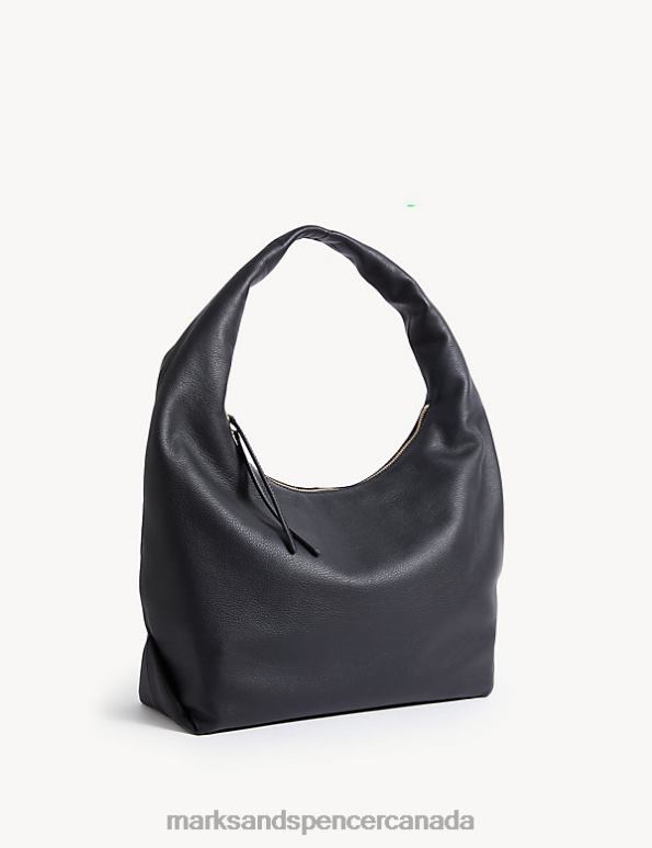 Marks and Spencer near me - Women Black Accessories Marks & Spencer Leather Shoulder Bag 20VTD1829