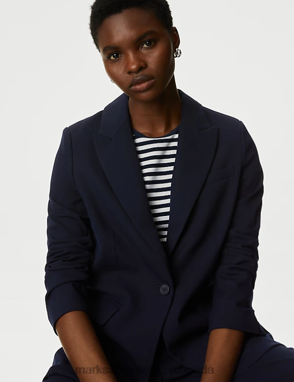 Marks and Spencer near me - Women Navy Clothing Marks & Spencer Relaxed Single Breasted Blazer 20VTD811