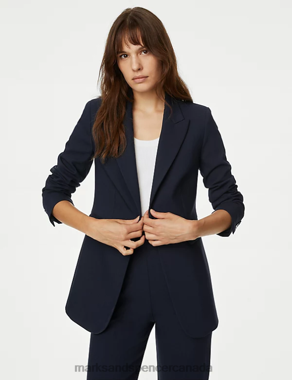 Marks and Spencer near me - Women Dark Navy Clothing Marks & Spencer Tailored Blazer 20VTD543