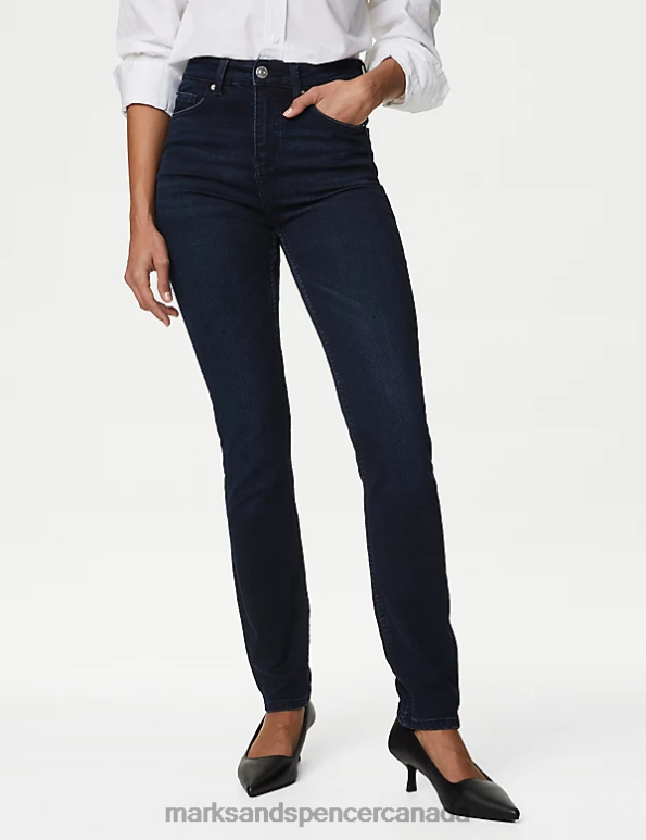 Marks and Spencer sale - Women Blue/Black Clothing Marks & Spencer Lily Slim Fit Jeans with Stretch 20VTD2728