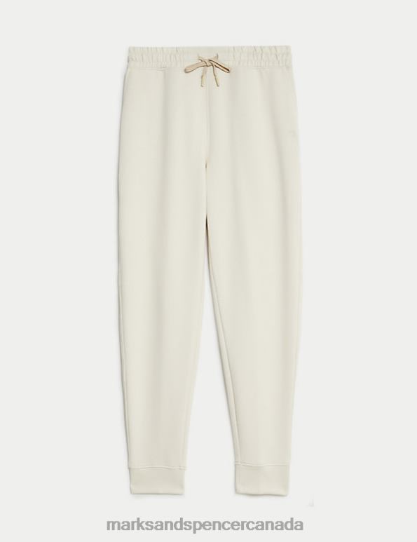 Marks and Spencer sale - Women Beige Clothing Marks & Spencer Cuffed High Waisted Tapered Joggers 20VTD3121