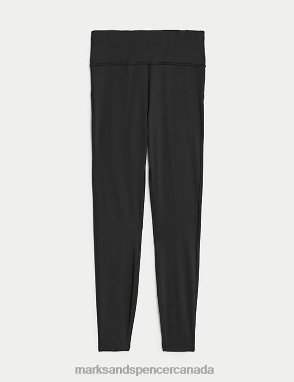 Women Black Clothing Marks & Spencer Go Move Essential Gym Leggings 20VTD1396 - Marks and Spencer outlet