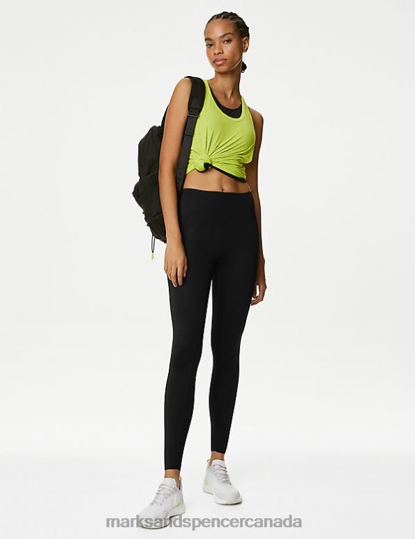 Marks and Spencer near me - Women Black Clothing Marks & Spencer Go Train Mesh High Waisted Gym Leggings 20VTD1777