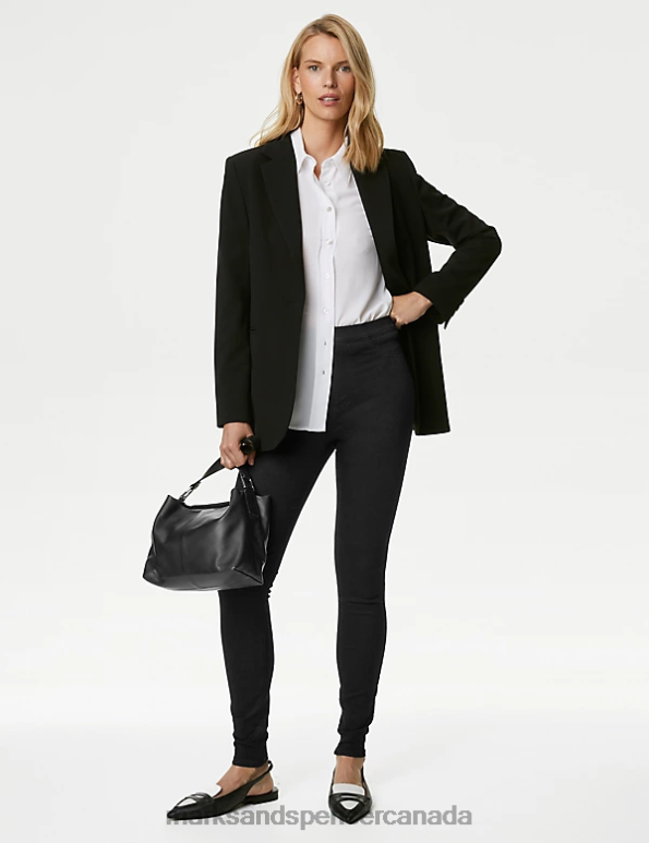 Marks and Spencer Canada - Women Black Clothing Marks & Spencer High Waisted Jeggings 20VTD60