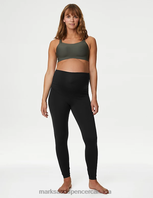 Women Black Clothing Marks & Spencer Maternity Go Balance Yoga Leggings 20VTD3211 - Marks and Spencer Canada locations