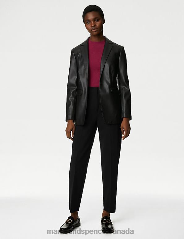 Marks and Spencer sale - Women Black Clothing Marks & Spencer Tapered Ankle Grazer Trousers 20VTD1213