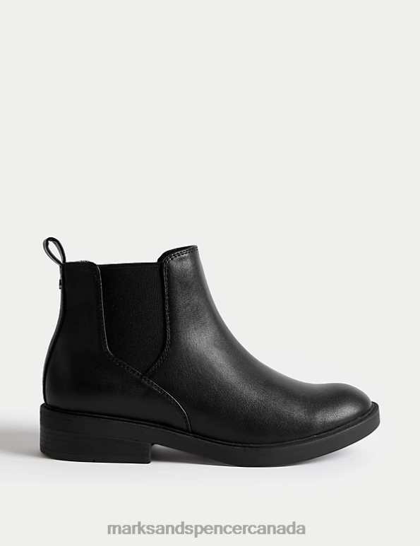 Marks and Spencer near me - Women Black Footwear Marks & Spencer Chelsea Flat Boots 20VTD2522