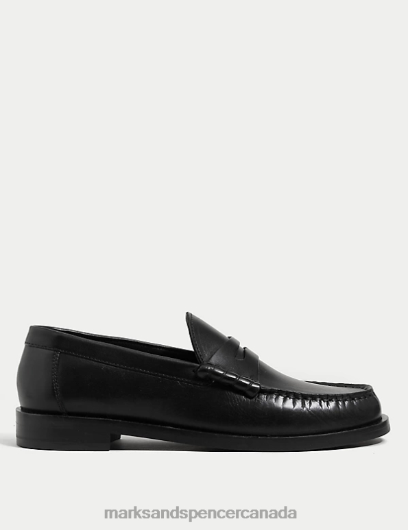 Marks and Spencer sale - Women Black Footwear Marks & Spencer Leather Loafers 20VTD2879