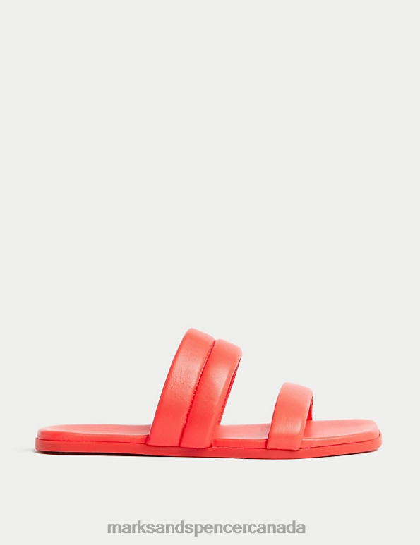 Marks and Spencer sale - Women Coral Footwear Marks & Spencer Padded Flat Mules 20VTD2331