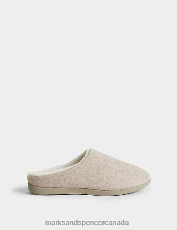 Women Natural Mix Footwear Marks & Spencer Mule Slippers with Secret Support 20VTD1954 - Marks and Spencer outlet