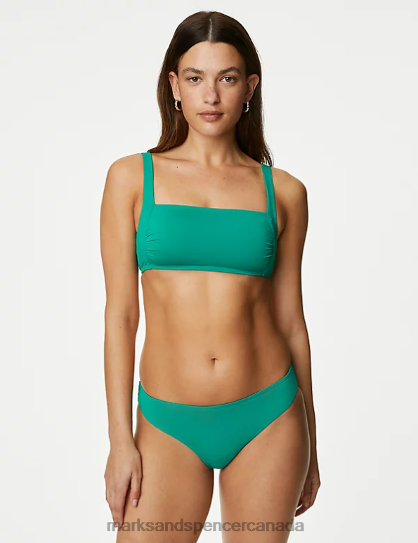 Women Bright Green Swimwear & Beachwear Marks & Spencer High Leg Bikini Bottoms 20VTD3255 - Marks and Spencer online