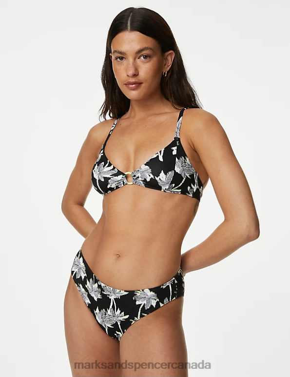 Marks and Spencer sale - Women Lime Mix Swimwear & Beachwear Marks & Spencer Printed High Leg Bikini Bottoms 20VTD2926