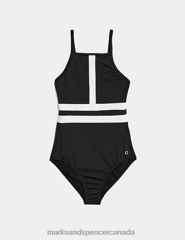 Marks and Spencer near me - Women Black Swimwear & Beachwear Marks & Spencer Printed High Neck Swimsuit 20VTD278