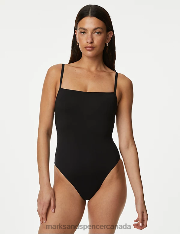 Women Black Swimwear & Beachwear Marks & Spencer Square Neck Swimsuit 20VTD3082 - Marks and Spencer Canada locations